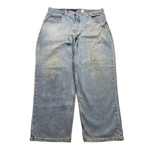 Vintage 90s ANCHOR BAGGY LIGHT BLUE DENIM JEANS SZ 42X30 fits 29x29 Y2K